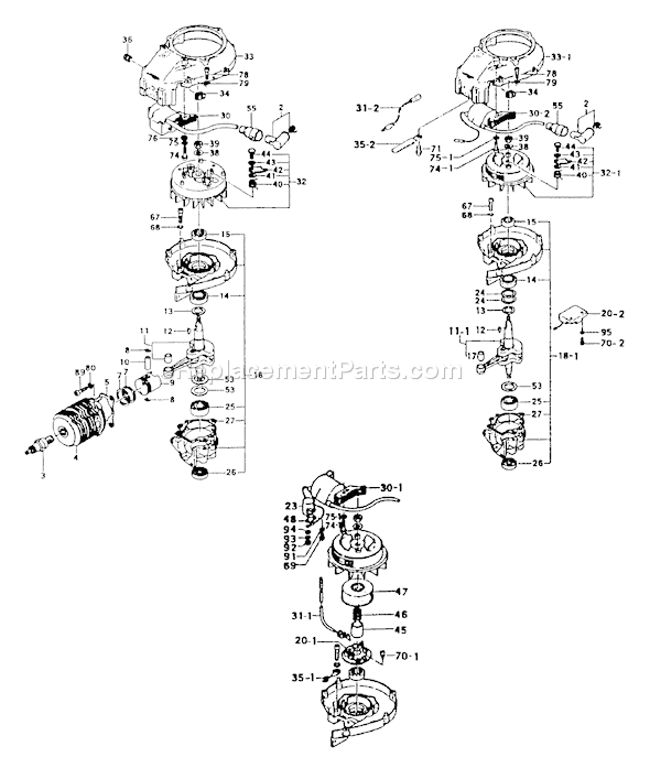 Page B Diagram and Parts List for TOB-120  Tanaka Engine