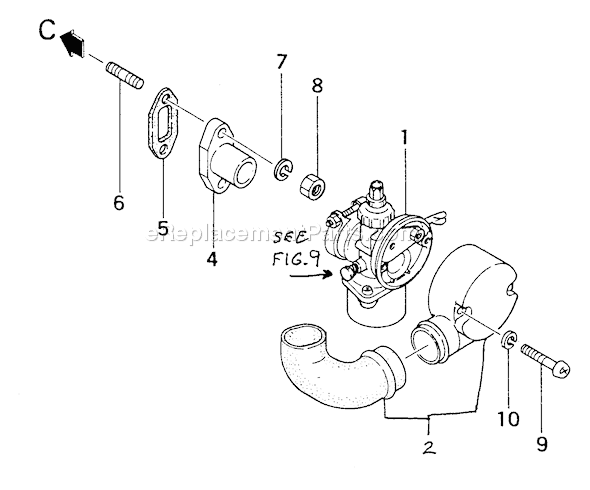 Page A Diagram and Parts List for TOB-25  Tanaka Engine