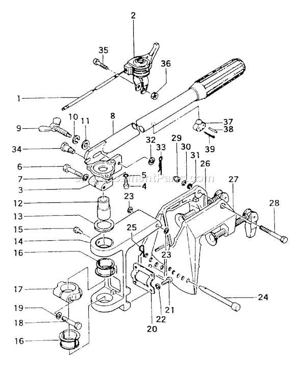 Page G Diagram and Parts List for TOB-120  Tanaka Engine