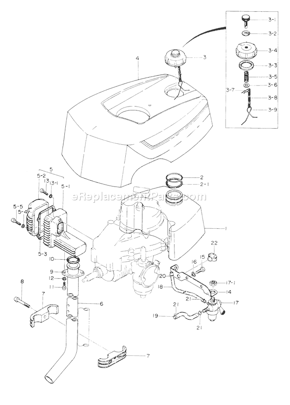 Page D Diagram and Parts List for TOB-12B  Tanaka Engine