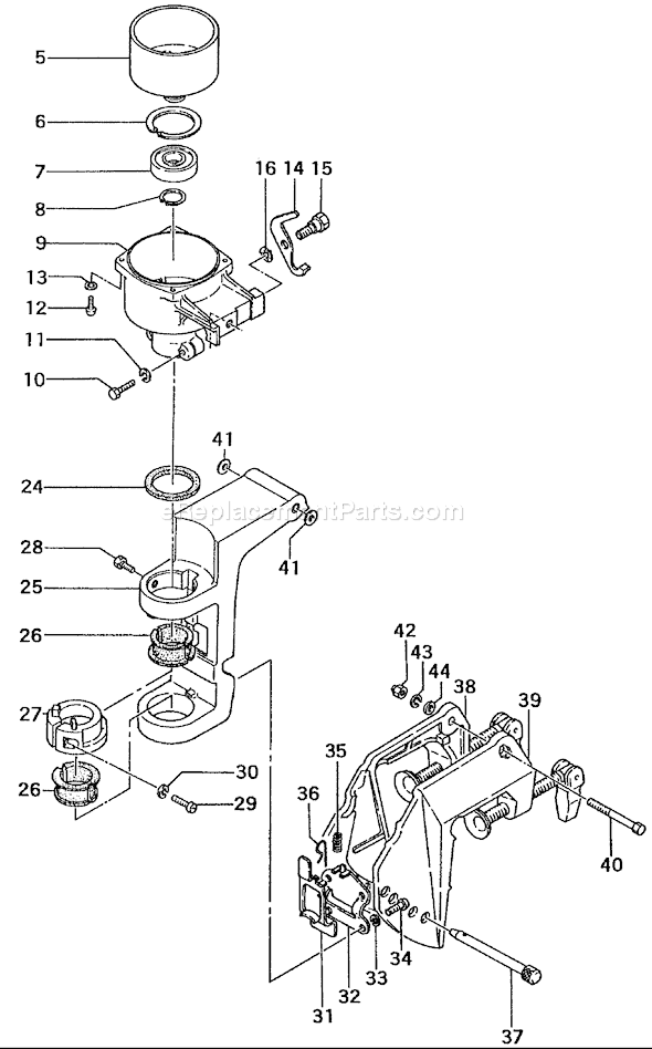 Page B Diagram and Parts List for TOB-300  Tanaka Engine