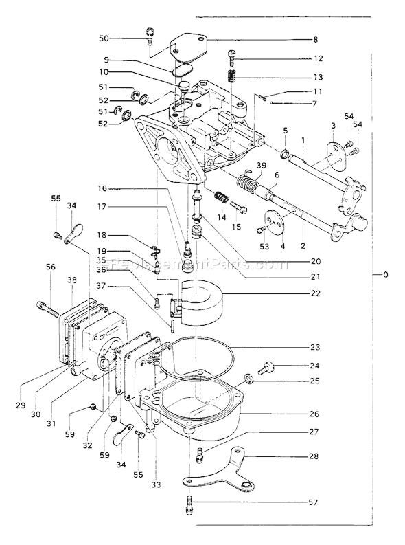 Page A Diagram and Parts List for TOB-550  Tanaka Engine