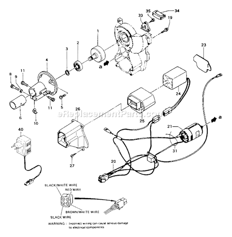 Page B Diagram and Parts List for AST-7000S  Tanaka Trimmer