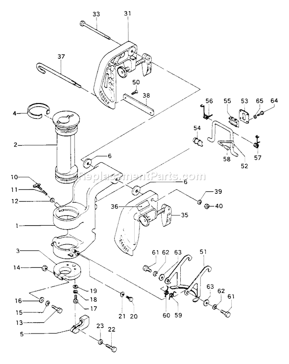 Page K Diagram and Parts List for TOB-550  Tanaka Engine