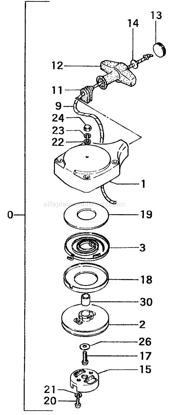 Page I Diagram and Parts List for TOB-300  Tanaka Engine