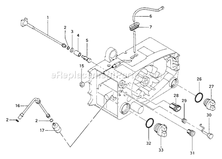 Page E Diagram and Parts List for ECS-330  Tanaka Chainsaw