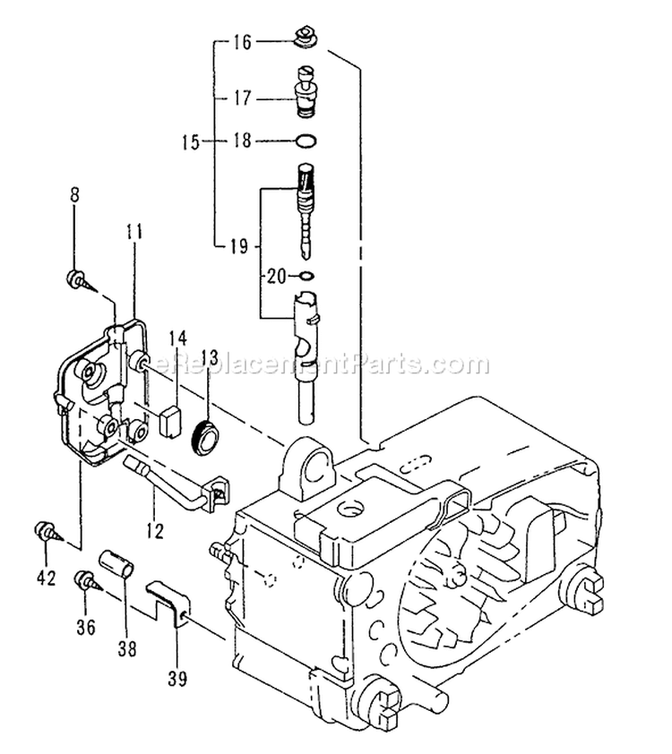 Page L Diagram and Parts List for ECS-3351B  Tanaka Chainsaw