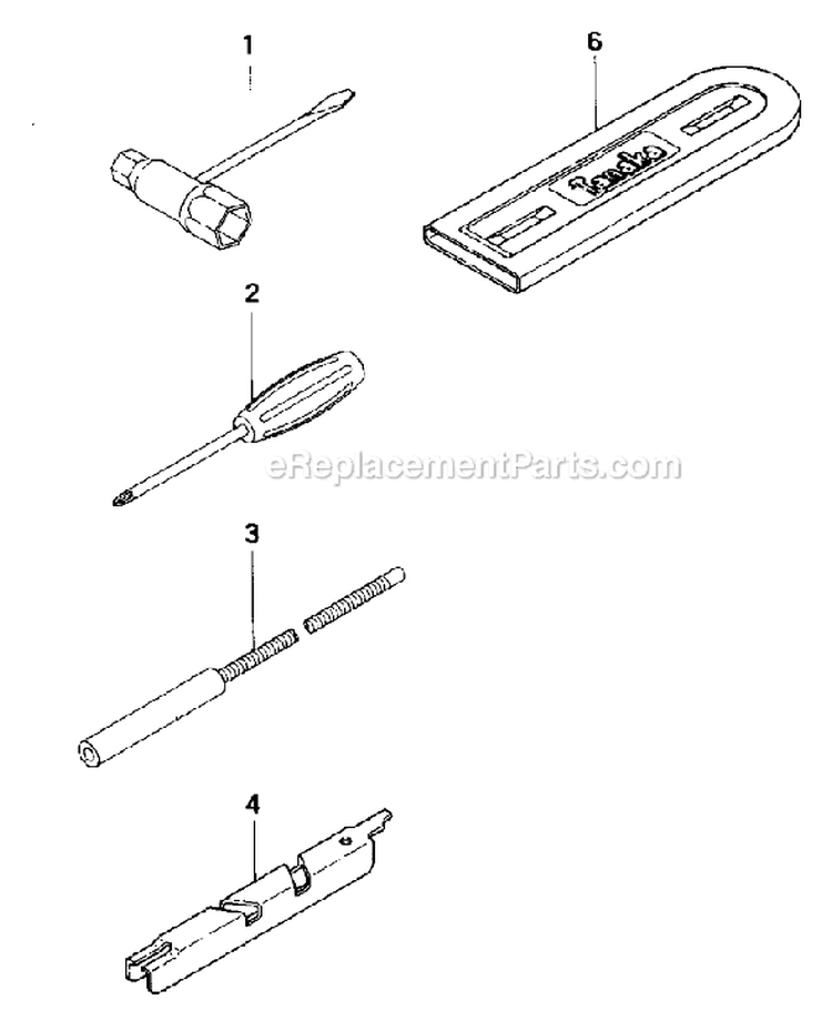 Page G Diagram and Parts List for ECS-3500B  Tanaka Chainsaw