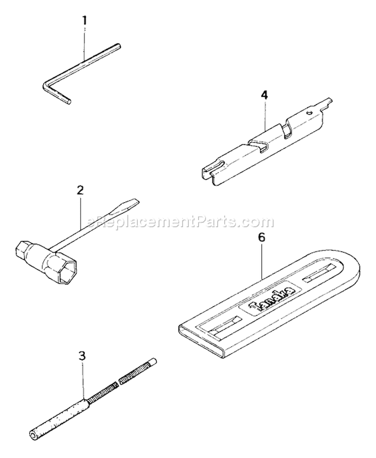 Page G Diagram and Parts List for ECS-3500  Tanaka Chainsaw