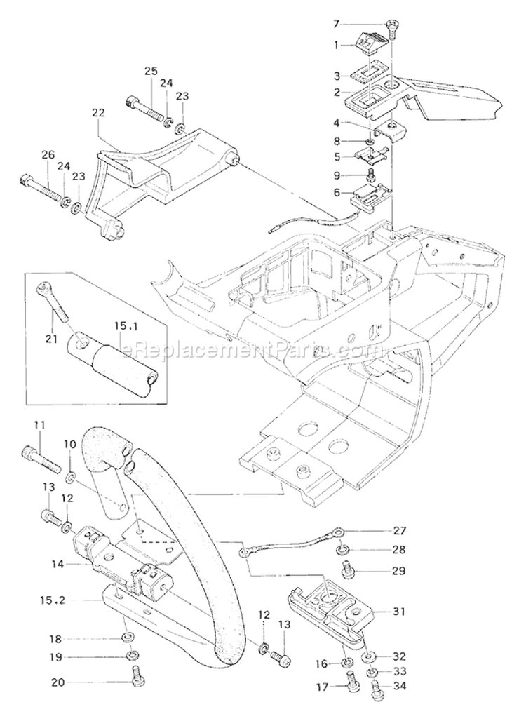 Page E Diagram and Parts List for ECS-370  Tanaka Chainsaw