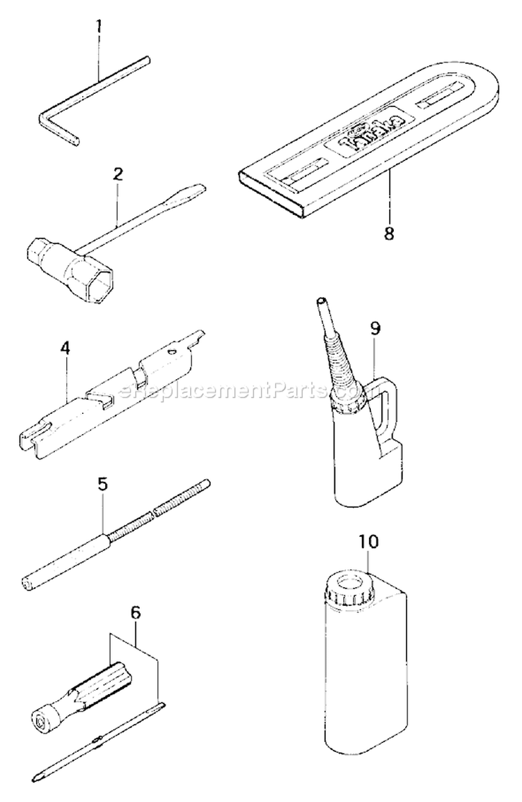 Page I Diagram and Parts List for ECS-370  Tanaka Chainsaw