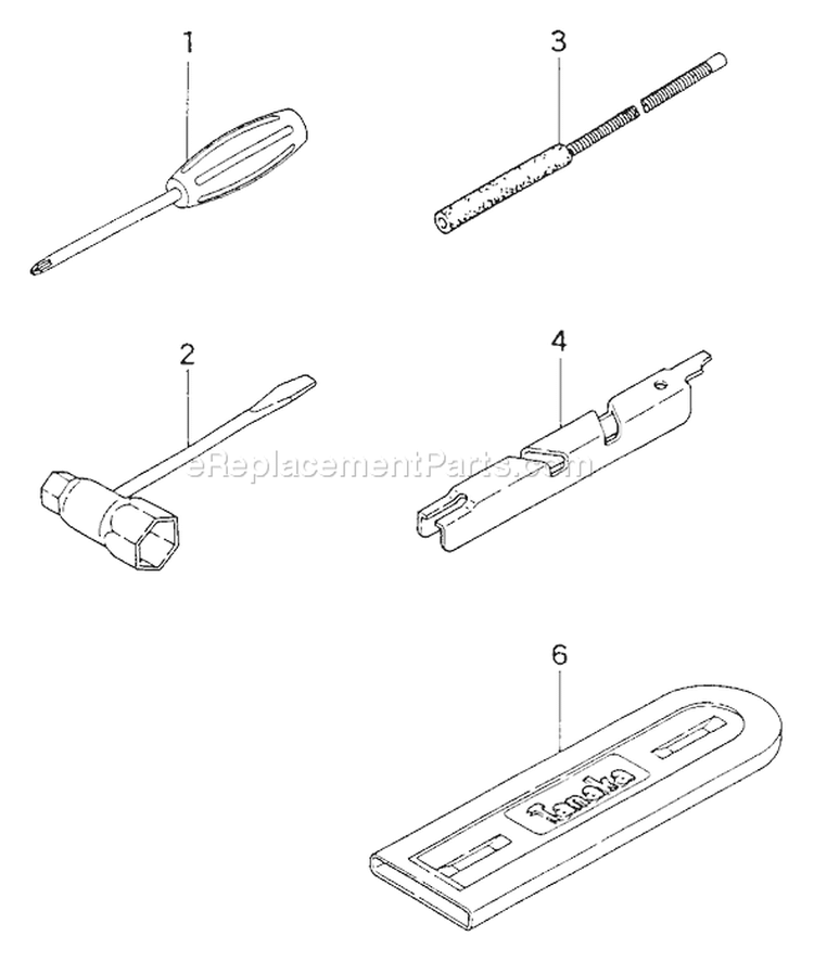 Page G Diagram and Parts List for ECS-4000B  Tanaka Chainsaw