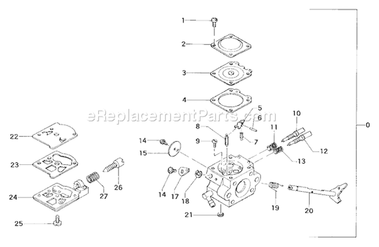 Page A Diagram and Parts List for ECS-4000  Tanaka Chainsaw