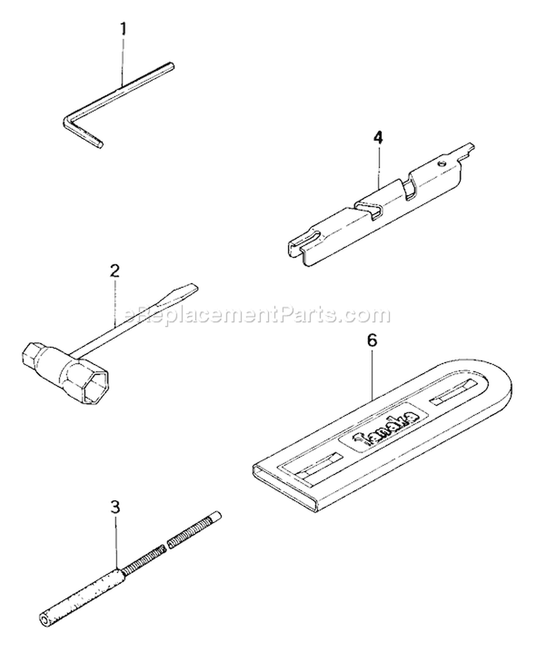 Page G Diagram and Parts List for ECS-4000  Tanaka Chainsaw