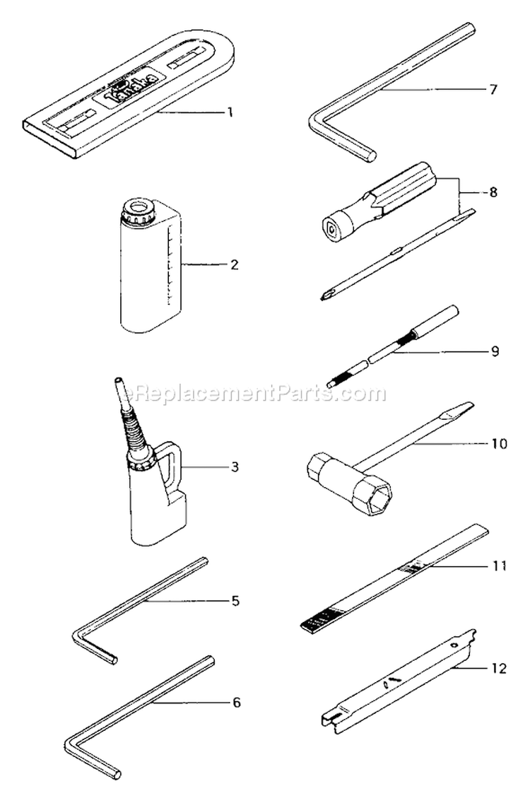 Page I Diagram and Parts List for ECS-506  Tanaka Chainsaw