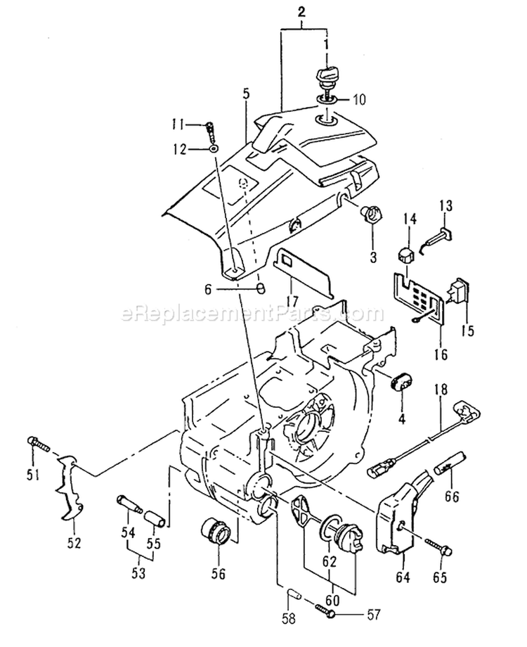 Page I Diagram and Parts List for ECV-4501 Before S/N S187932 Tanaka Chainsaw