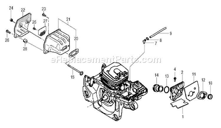 Page I Diagram and Parts List for ECV-5601  Tanaka Chainsaw