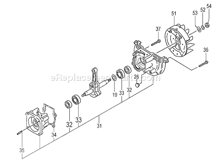 Page F Diagram and Parts List for HTD-2522PF C230891 Tanaka Hedge Trimmer