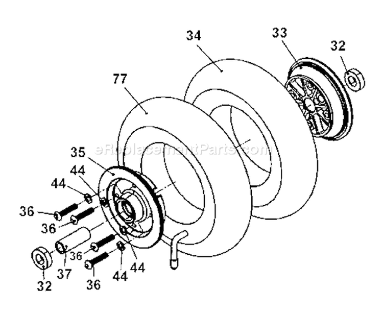 Page J Diagram and Parts List for MOBY X 25cc Tanaka 