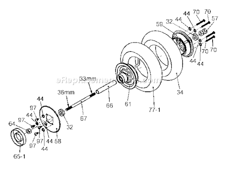 Page Q Diagram and Parts List for MOBY X 25cc Tanaka 