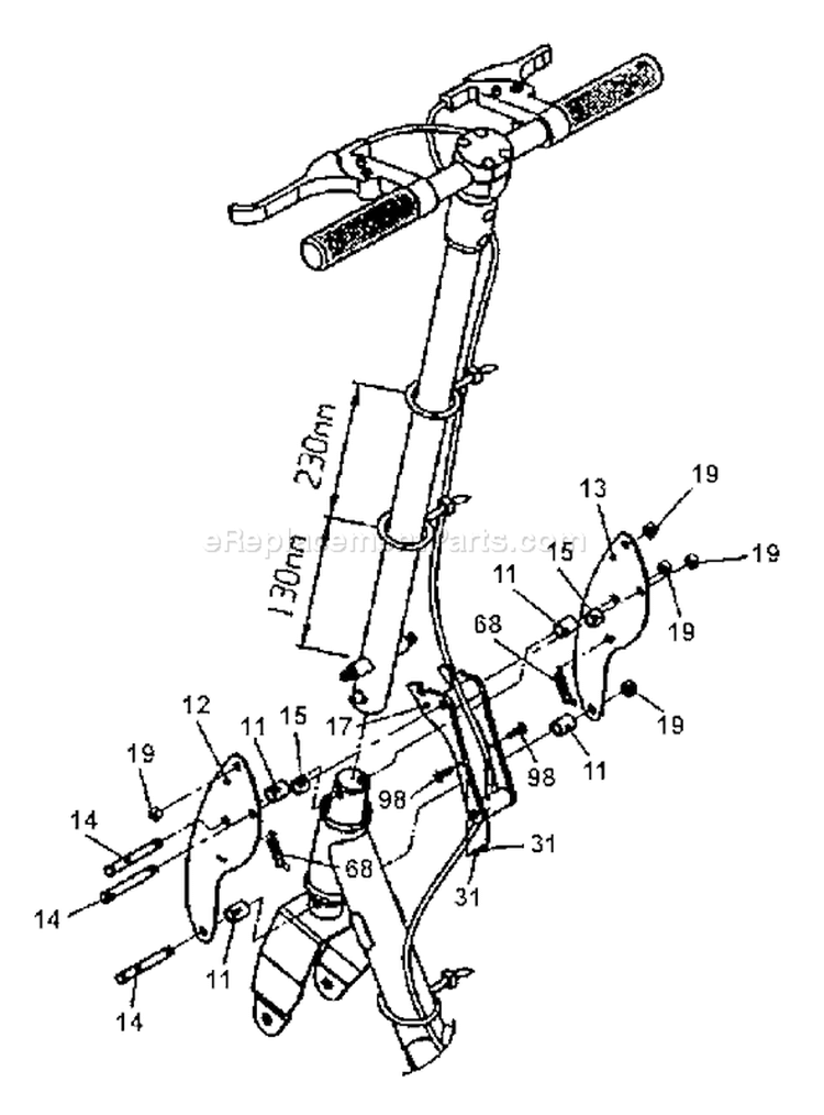 Page N Diagram and Parts List for MOBY X 26cc Tanaka 