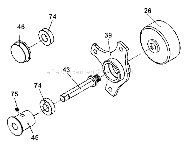 Page B Diagram and Parts List for MOBY X 26cc Tanaka 
