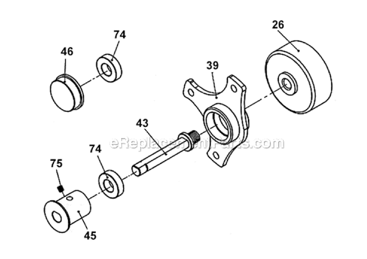 Clutch Shaft  Clutch Drum Diagram and Parts List for PB-SE801 Moby-X25 Tanaka Engine