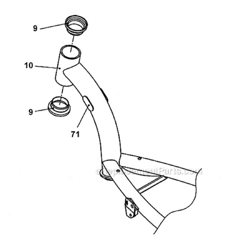 Frame Diagram and Parts List for PB-SE801 Moby-X25 Tanaka Engine