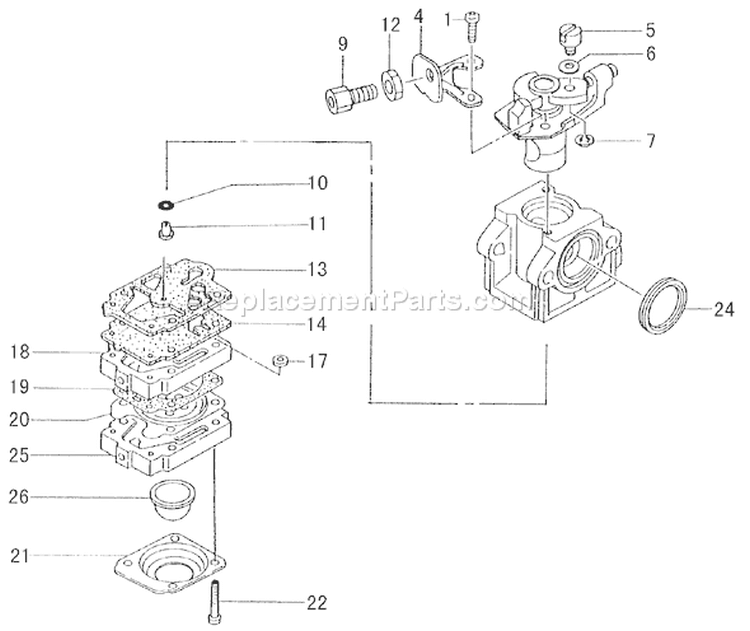 Page A Diagram and Parts List for PF-4010  Tanaka Engine