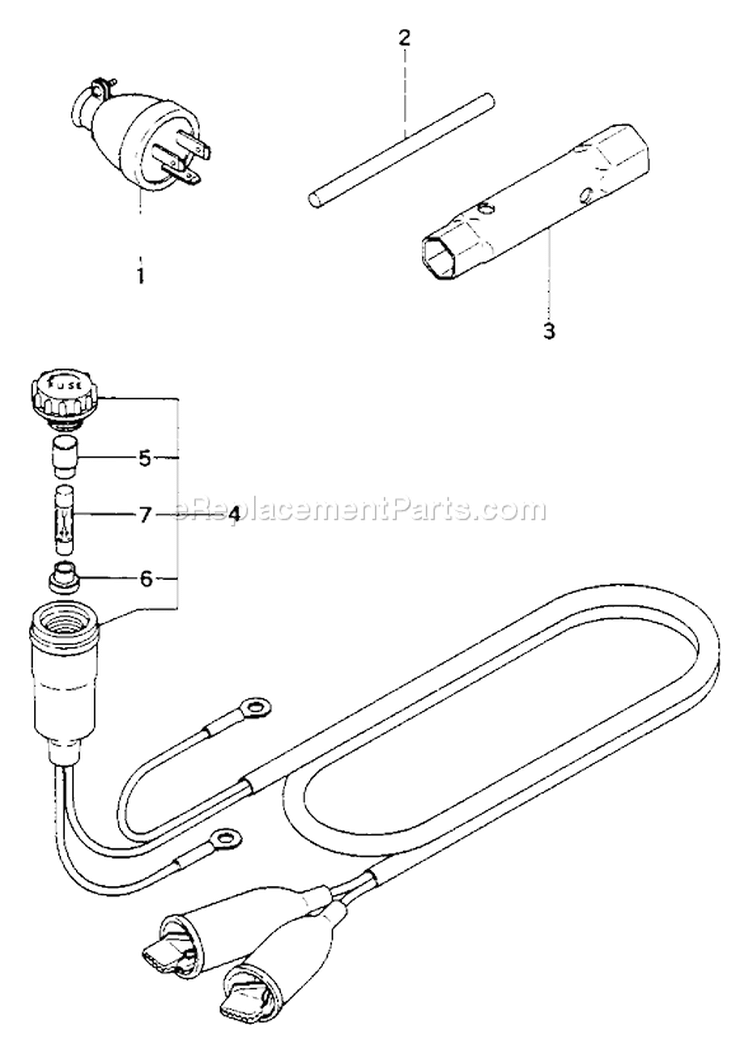 Page I Diagram and Parts List for QEG-300  Tanaka Generator