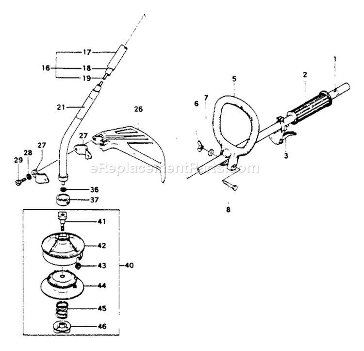 Page C Diagram and Parts List for ST-1600  Tanaka Trimmer