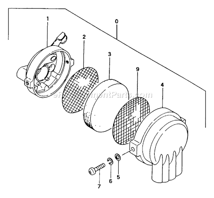 Page A Diagram and Parts List for TBC-162  Tanaka Trimmer