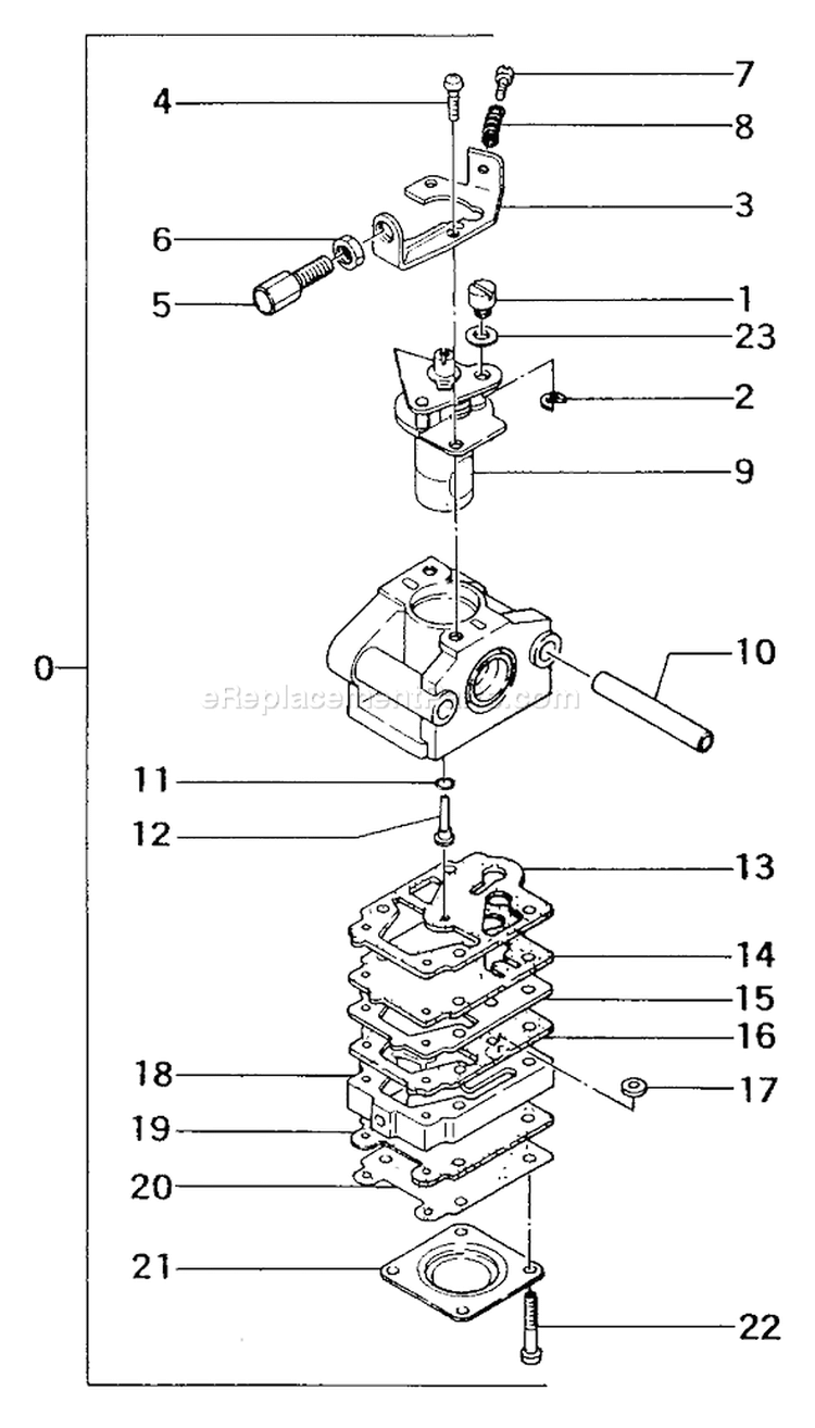 Page B Diagram and Parts List for TBC-202  Tanaka Trimmer