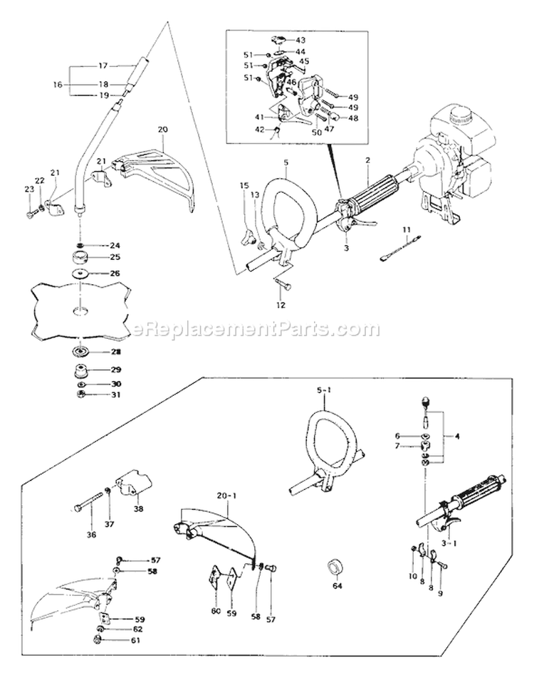 Page C Diagram and Parts List for TBC-202  Tanaka Trimmer