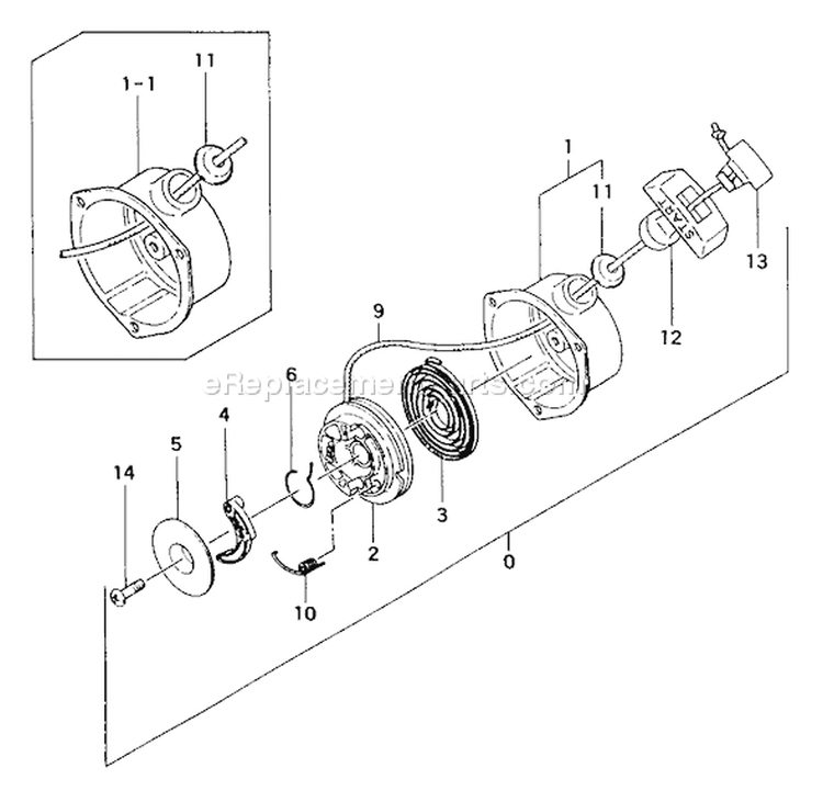 Page G Diagram and Parts List for TBC-202  Tanaka Trimmer