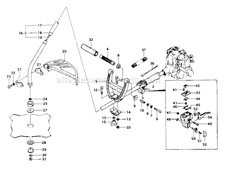 Page B Diagram and Parts List for TBC-210  Tanaka Trimmer