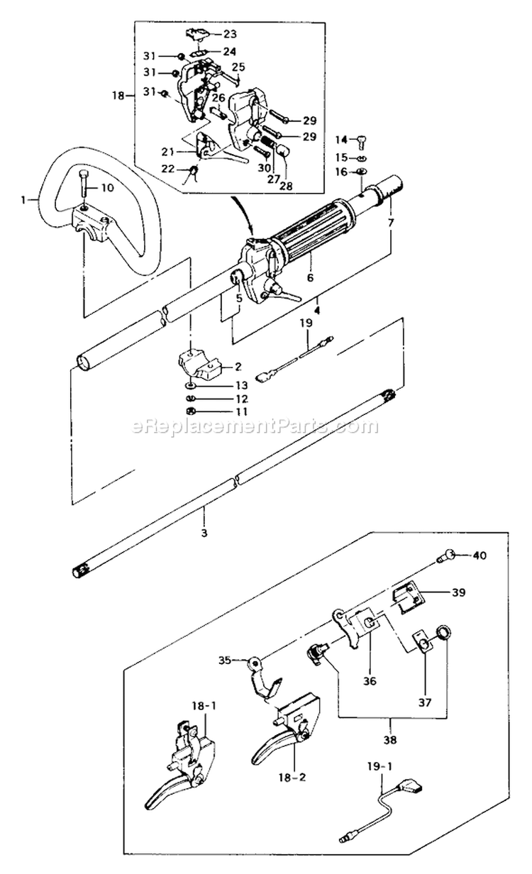 Page B Diagram and Parts List for TBC-215  Tanaka Trimmer