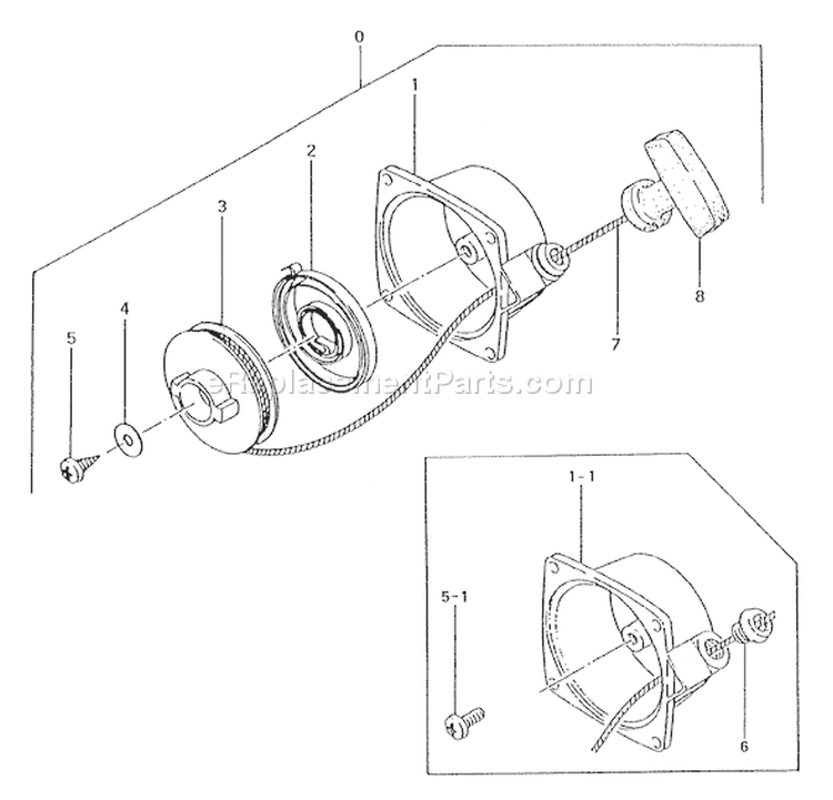 Page L Diagram and Parts List for TBC-220  Tanaka Trimmer