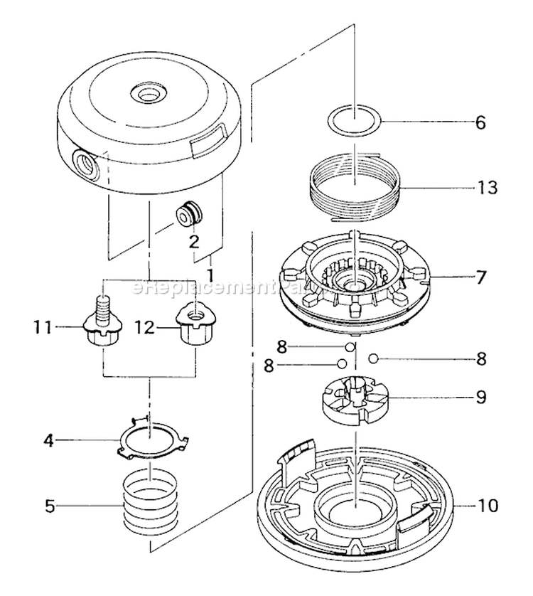 Page B Diagram and Parts List for TBC-2211  Tanaka Trimmer