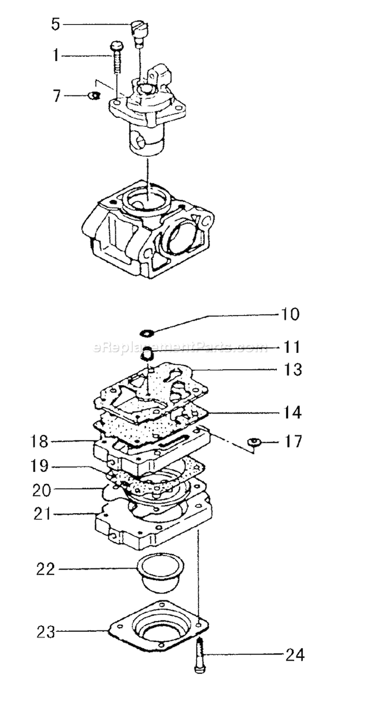 Page F Diagram and Parts List for TBC-2211  Tanaka Trimmer
