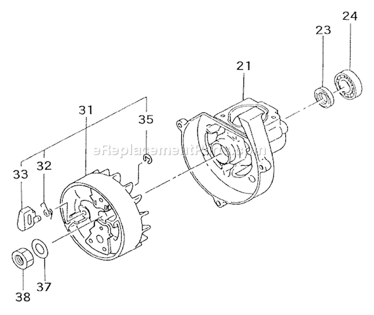 Page K Diagram and Parts List for TBC-2251  Tanaka Trimmer