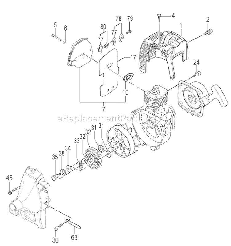 Page J Diagram and Parts List for TBC-225C  Tanaka Trimmer