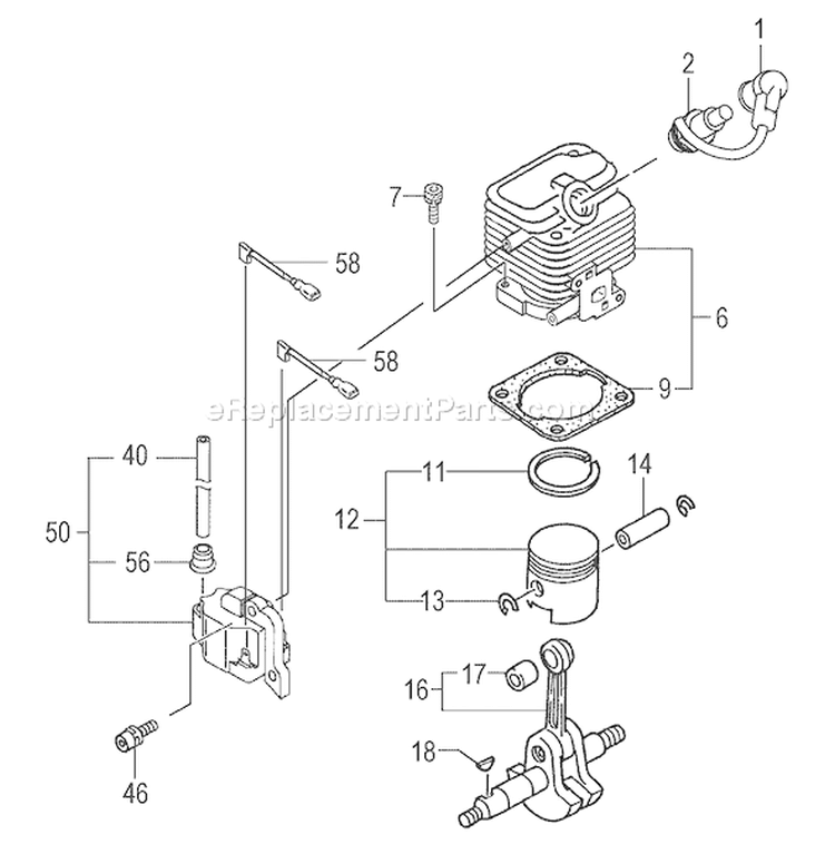 Page D Diagram and Parts List for TBC-225S  Tanaka Trimmer