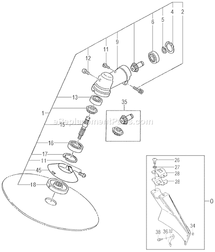 Page I Diagram and Parts List for TBC-225S  Tanaka Trimmer