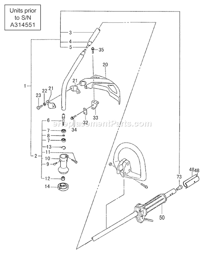 Page J Diagram and Parts List for TBC-230B  Tanaka Trimmer