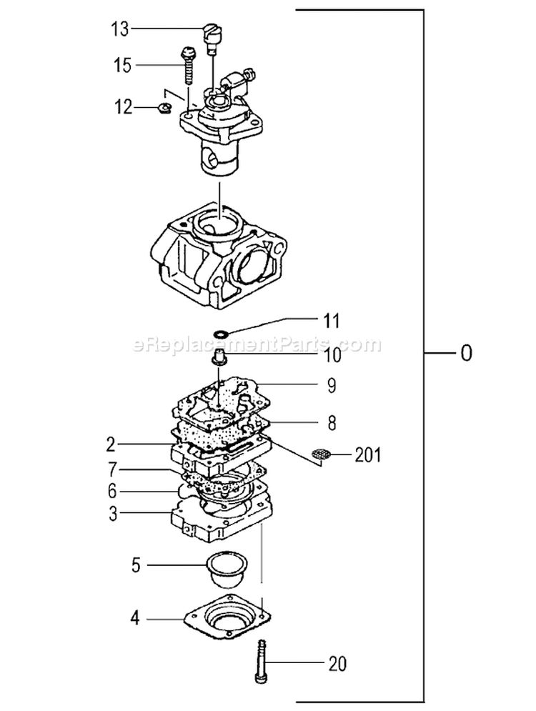 Page B Diagram and Parts List for TBC-230B  Tanaka Trimmer