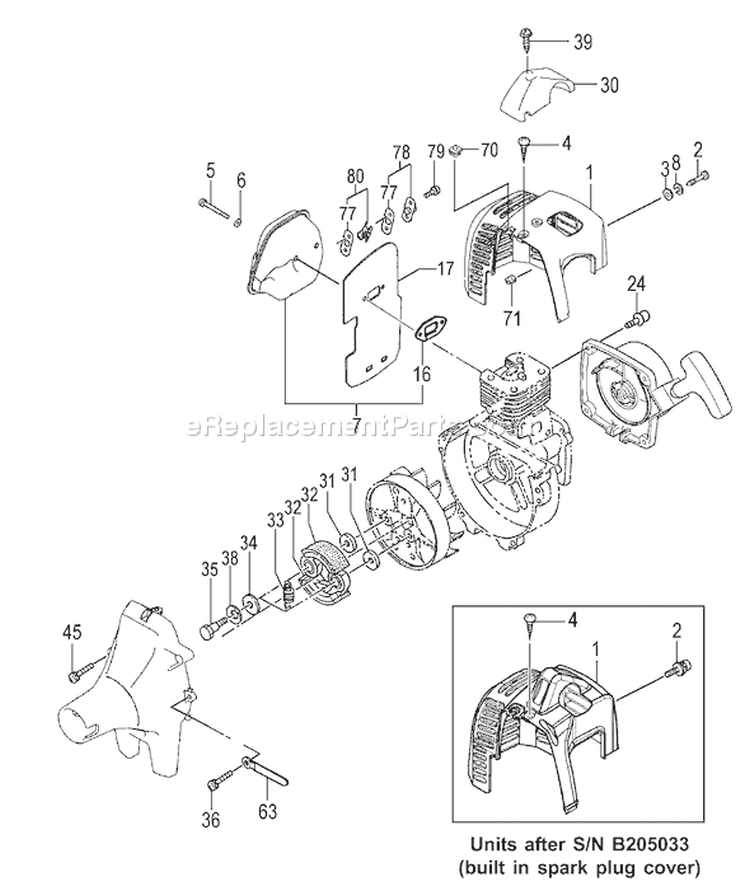 Page C Diagram and Parts List for TBC-230B  Tanaka Trimmer
