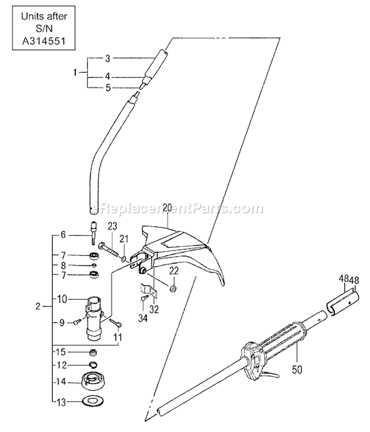 Page I Diagram and Parts List for TBC-230B  Tanaka Trimmer