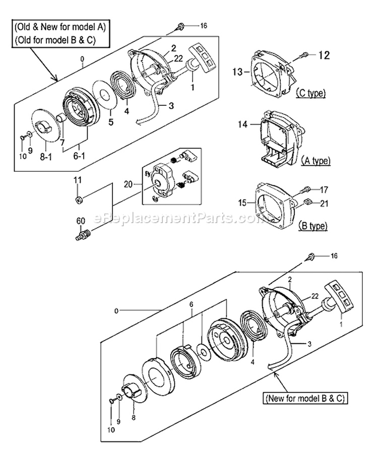 Page O Diagram and Parts List for TBC-230SF  Tanaka Trimmer