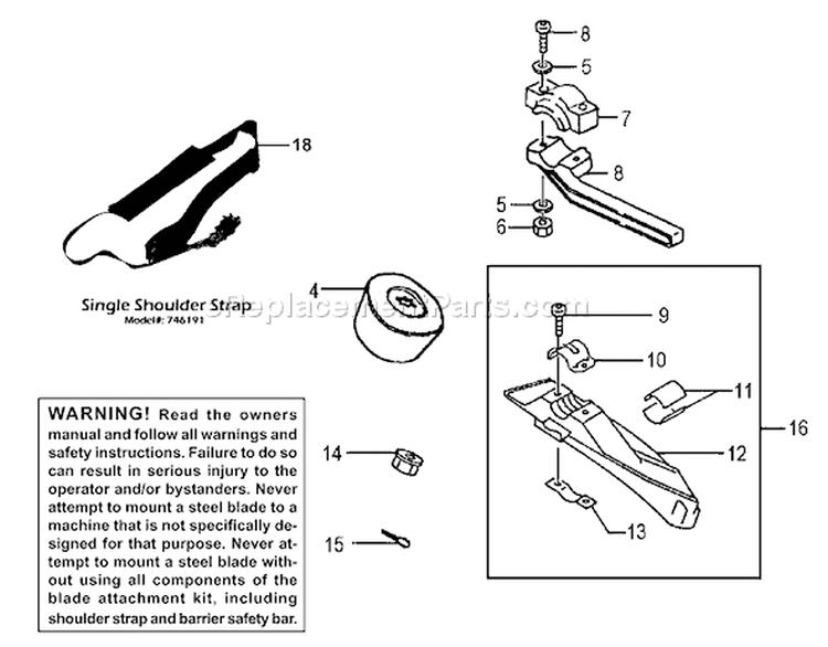 Page B Diagram and Parts List for TBC-230  Tanaka Trimmer